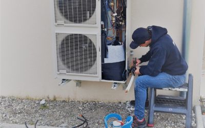 Mise en service pompe à chaleur Atlantic moyenne température radiateur + eau chaude sanitaire